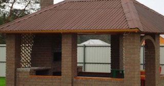 Беседка из кирпича под ключ в Похвистнево цена от 3158 рублей - Строй-Пхв